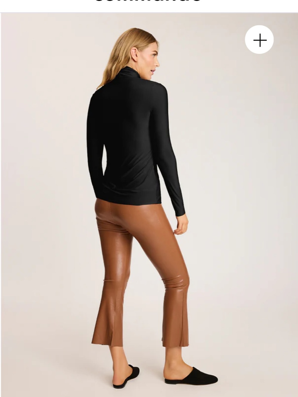 Brand new with tags Commando Black Long Sleeve Turtleneck Top - Picture 4 of 16